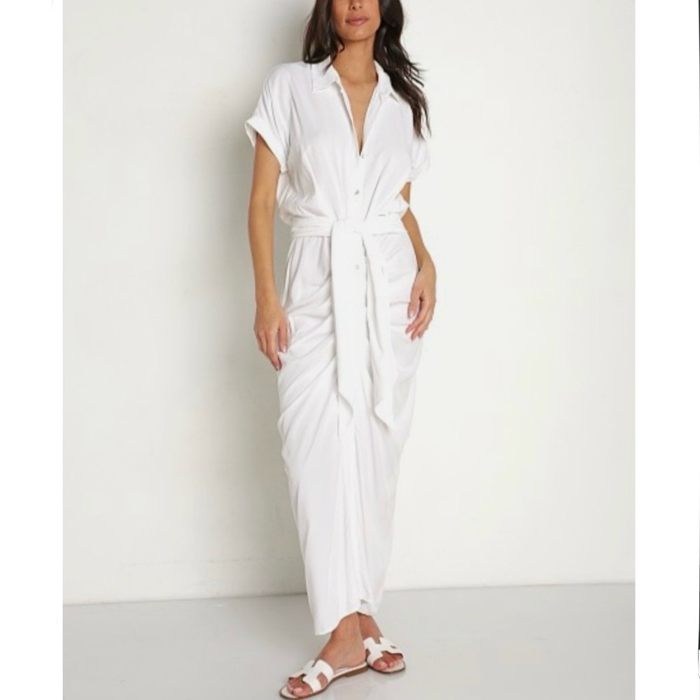 L*Space White Prism Maxi Dress